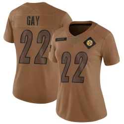William Gay Pittsburgh Steelers Limited Women's 2023 Salute To Service Jersey (Brown)