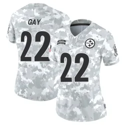 William Gay Pittsburgh Steelers Limited Women's 2024 Salute to Service Jersey (Arctic Camo)