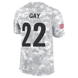 William Gay Pittsburgh Steelers Limited Youth 2024 Salute to Service Jersey (Arctic Camo)