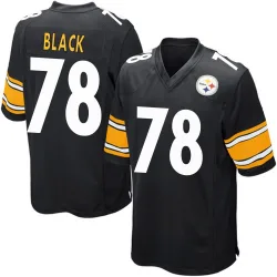 Yahya Black Pittsburgh Steelers Game Men's Team Color Jersey (Black)