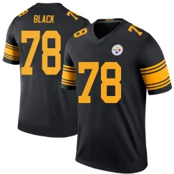 Yahya Black Pittsburgh Steelers Legend Men's Color Rush Jersey (Black)