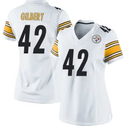 Zyon Gilbert Pittsburgh Steelers Game Women's Jersey (White)