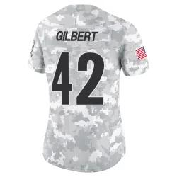 Zyon Gilbert Pittsburgh Steelers Limited Women's 2024 Salute to Service Jersey (Arctic Camo)