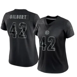 Zyon Gilbert Pittsburgh Steelers Limited Women's Reflective Jersey (Black)